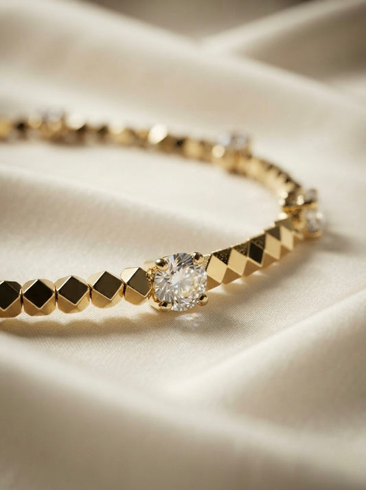 Aurelia | Crystal Link Necklace