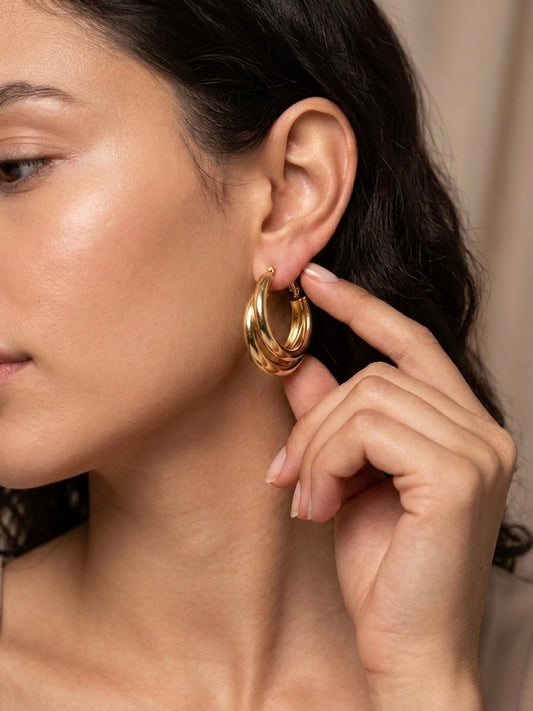 Embrace | Double Hoop Earrings