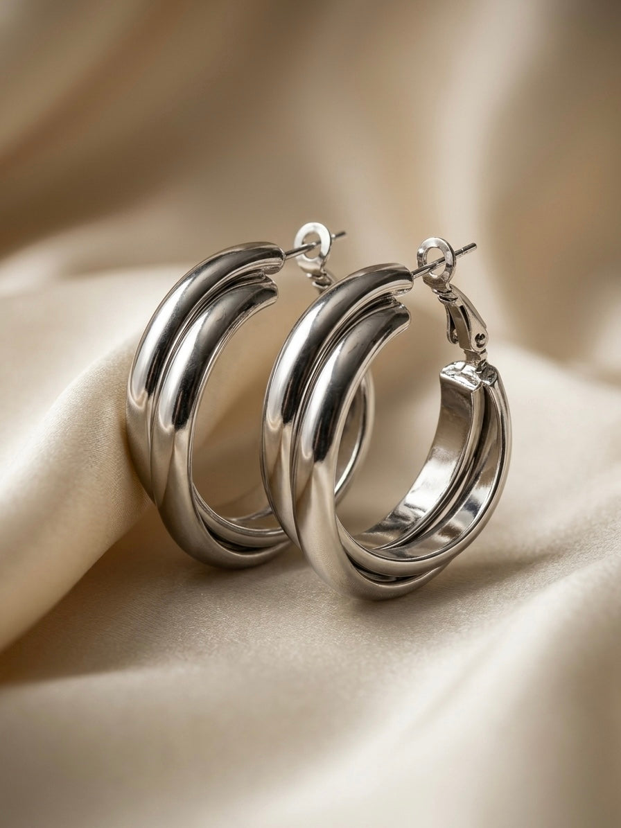 Embrace | Double Hoop Earrings