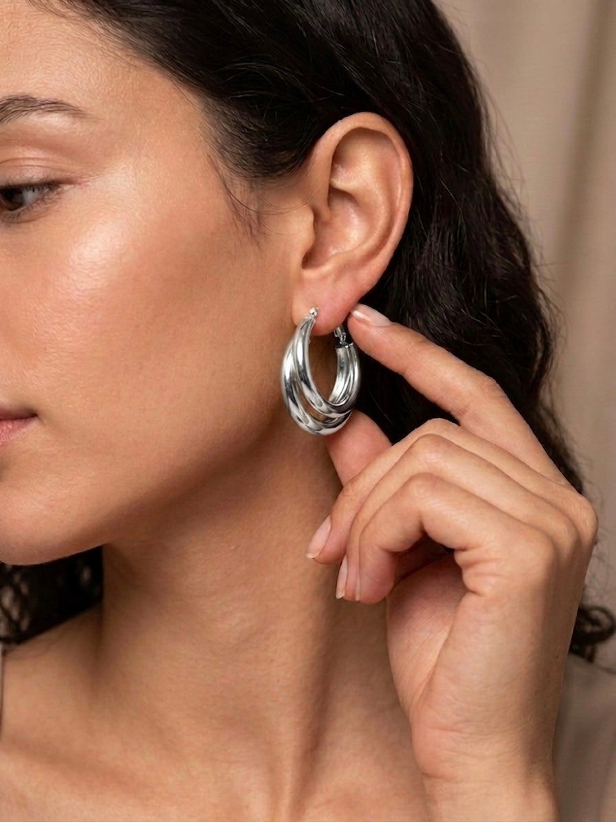 Embrace | Double Hoop Earrings