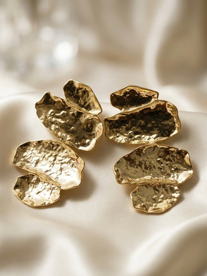 Hammered | Abstract Stud Earrings