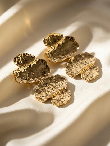 Hammered | Abstract Stud Earrings