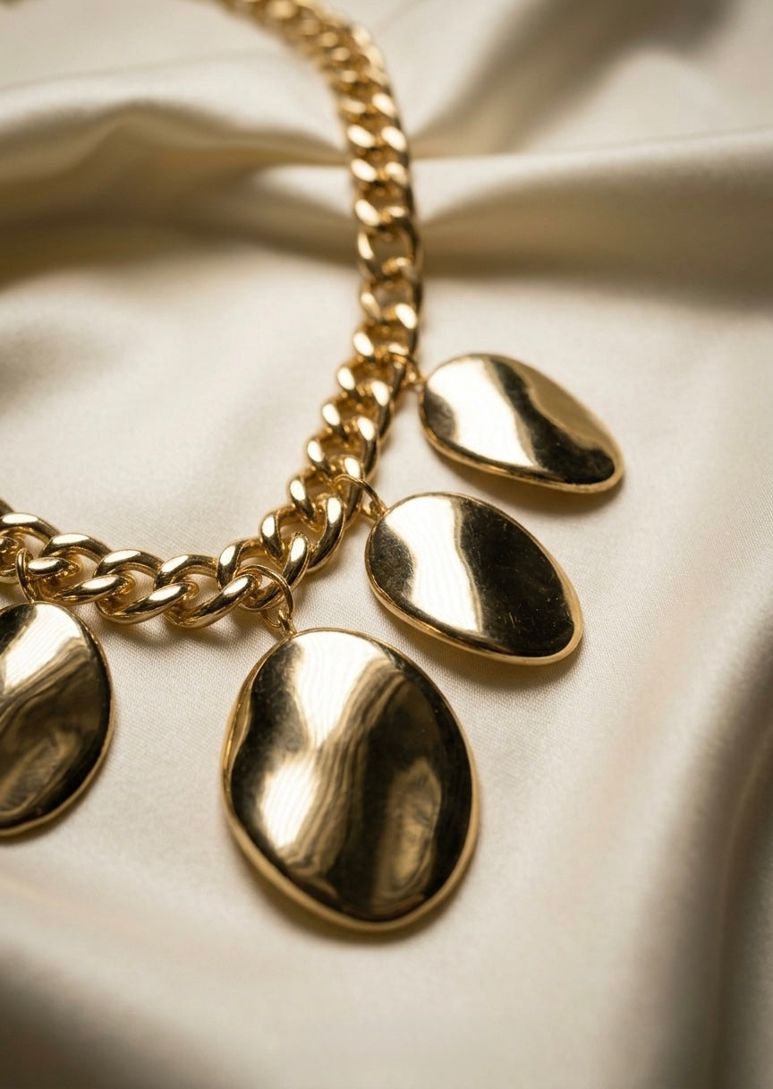 Pebble | Chunky Disc Pendant Necklace