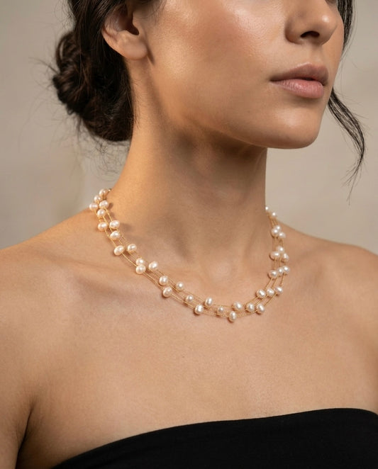 Tidal Pearl | Multi-Strand Necklace