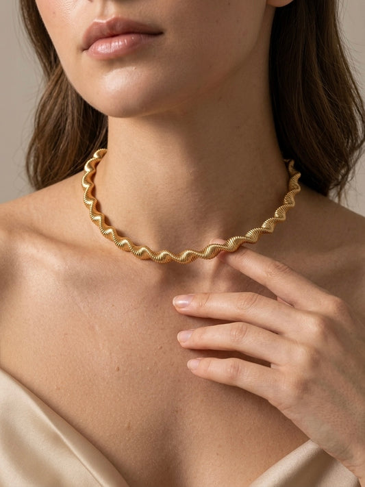 Ripple | Wave Chain Necklace