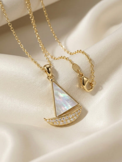 Voyage|Sailboat Pendant Necklace