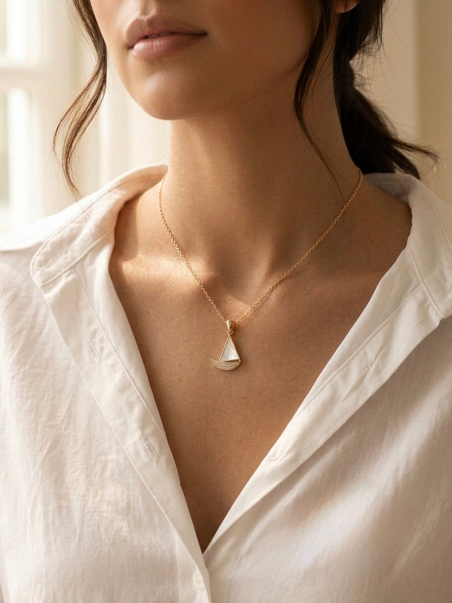 Voyage|Sailboat Pendant Necklace