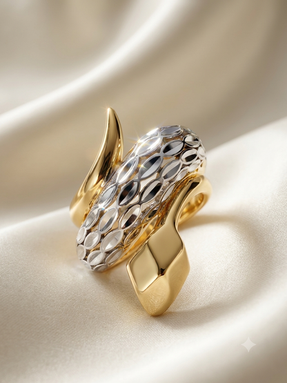 Serpent | Two-Tone Wrap Ring