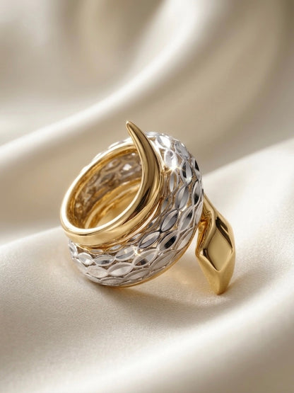 Serpent | Two-Tone Wrap Ring