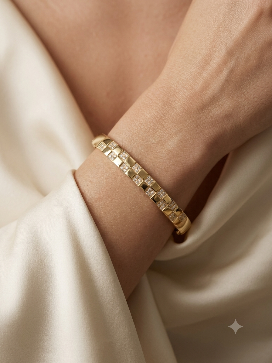 Chesse | Checkered Bangle