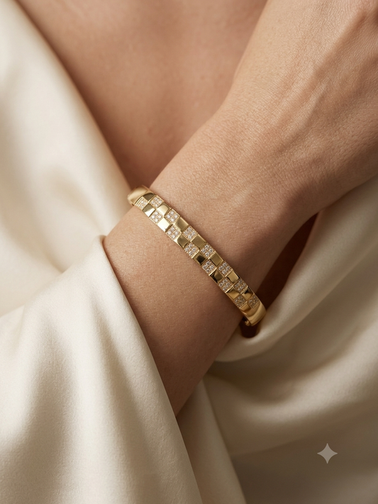 Chesse | Checkered Bangle