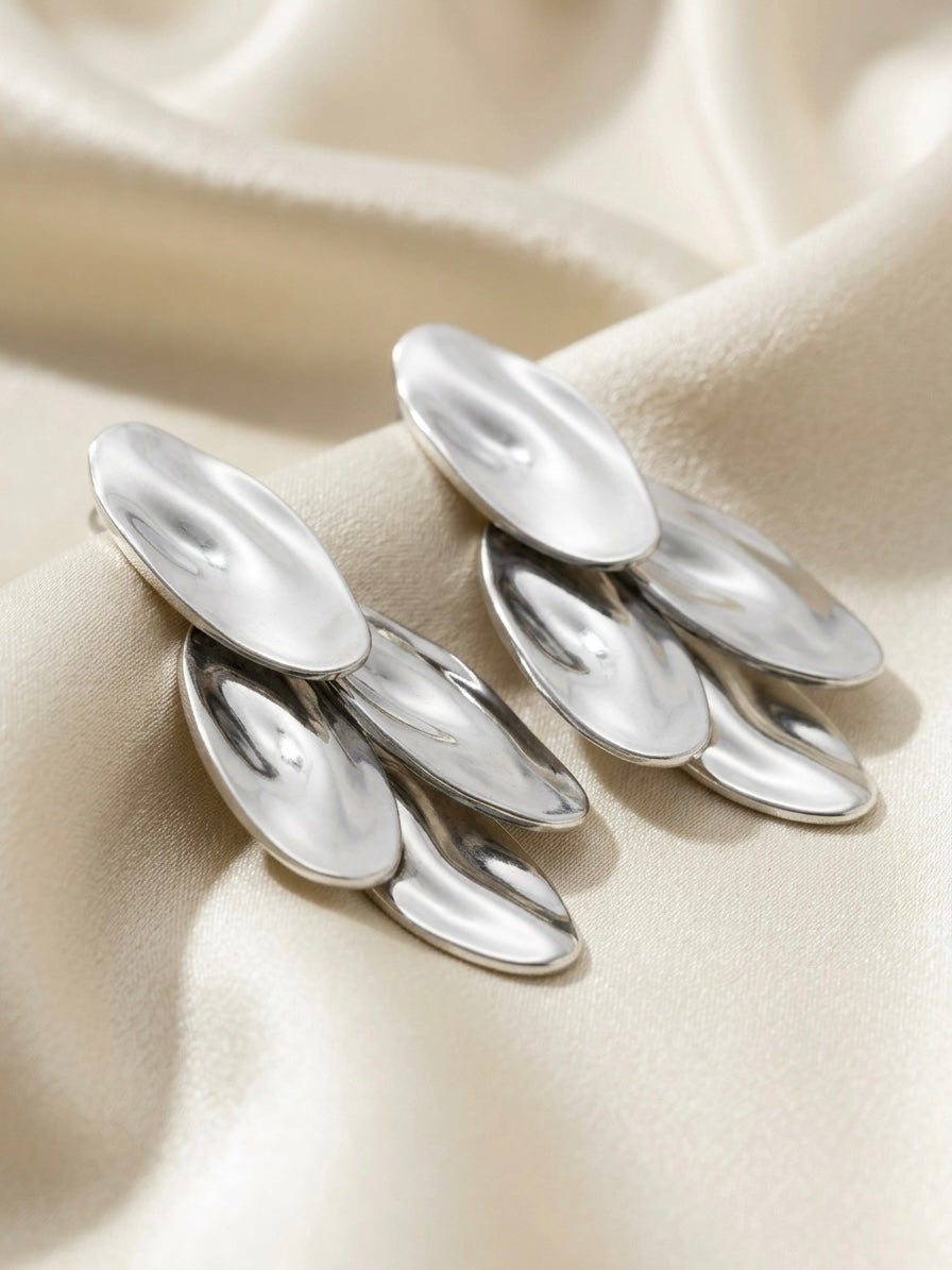 Cascade | Silver Drop Earrings
