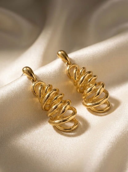 Sway | Spiral Drop Earrings