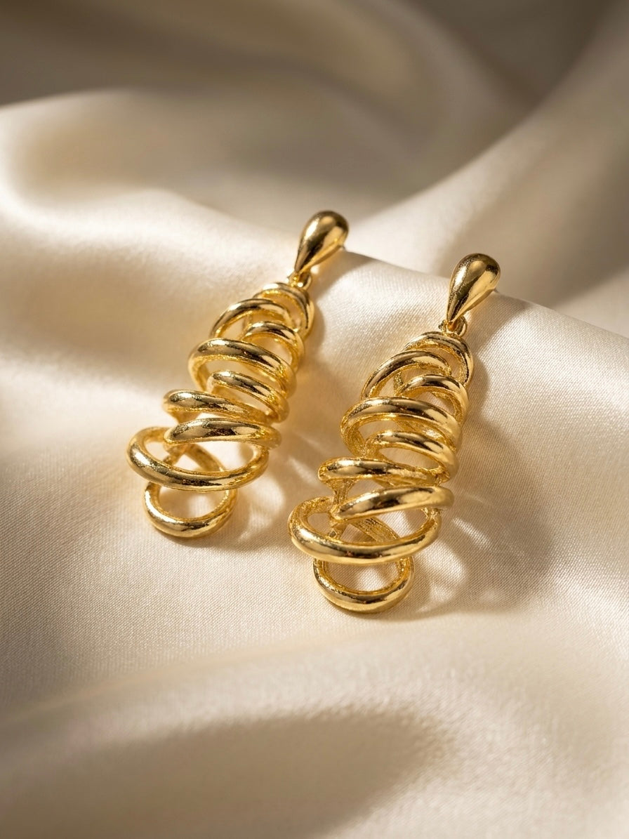 Sway | Spiral Drop Earrings