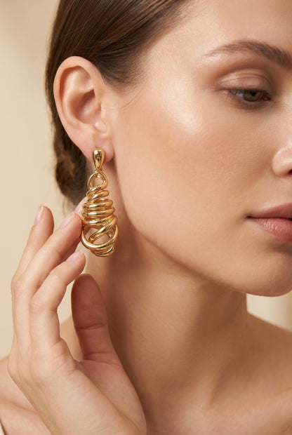 Sway | Spiral Drop Earrings