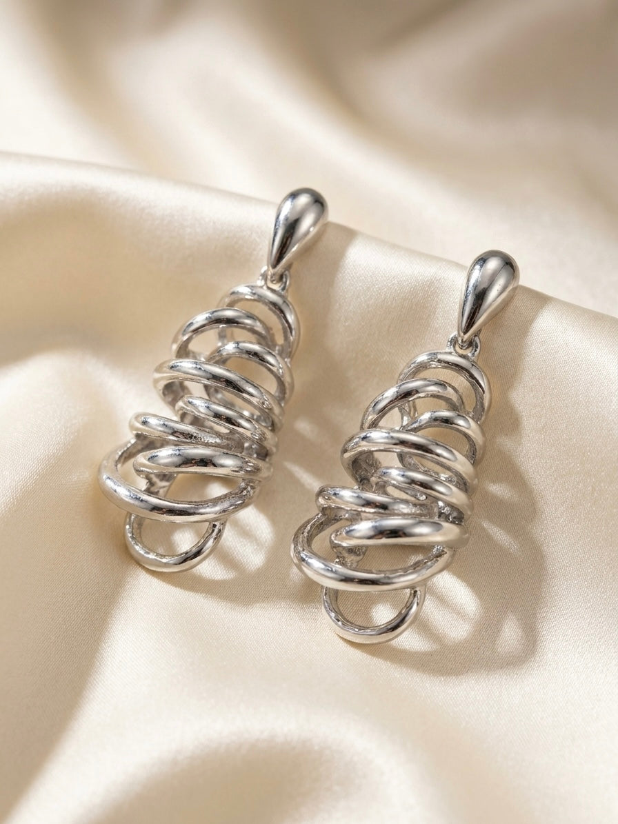 Sway | Spiral Drop Earrings