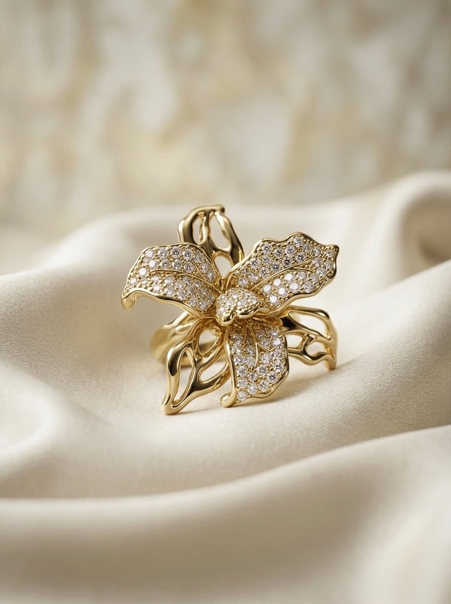 Fiora | Crystal Bloom Ring