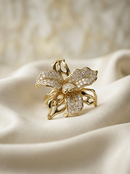 Fiora | Crystal Bloom Ring