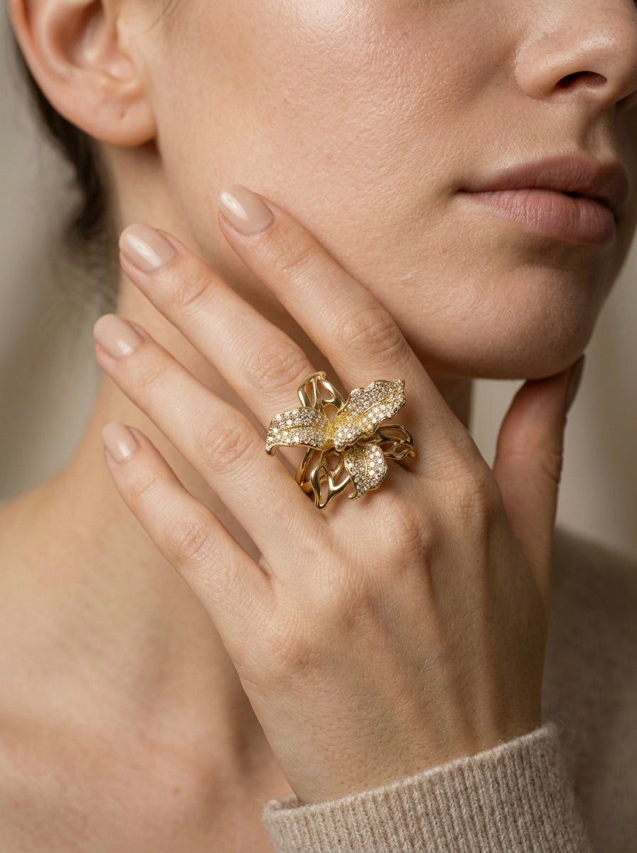 Fiora | Crystal Bloom Ring