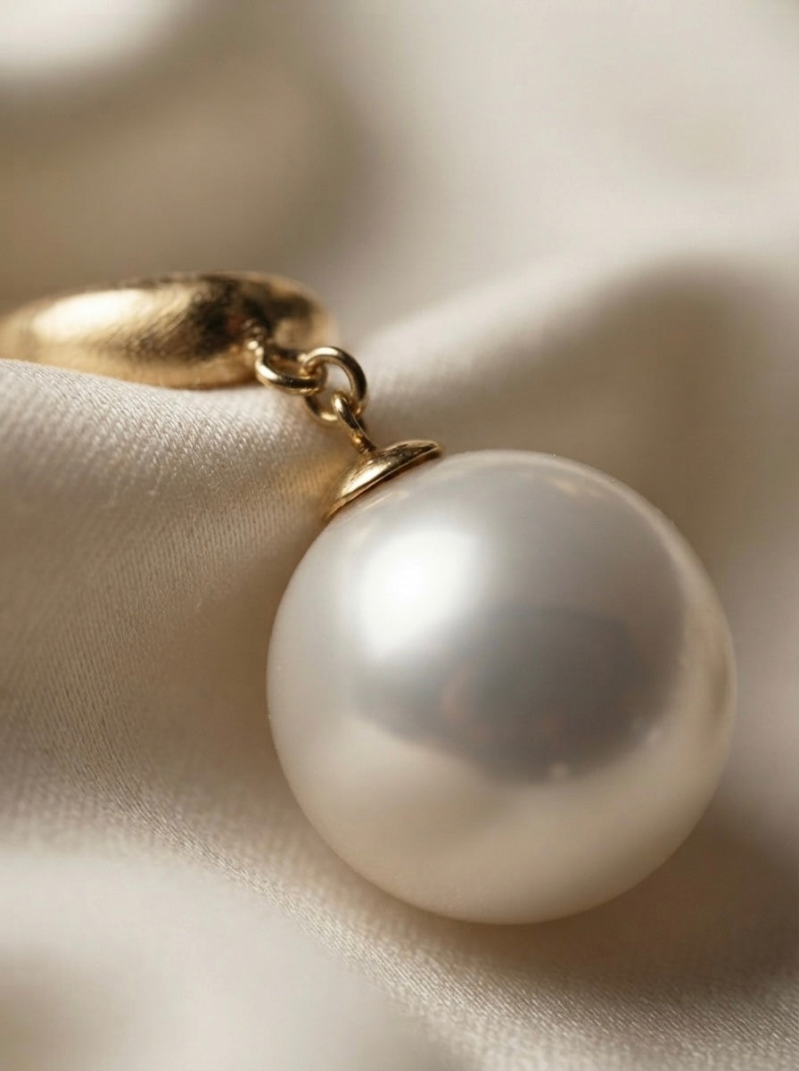 Crescent | Pearl Drop Earrings