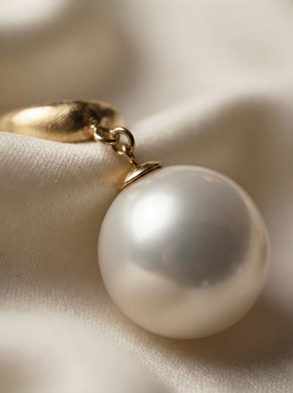 Crescent | Pearl Drop Earrings