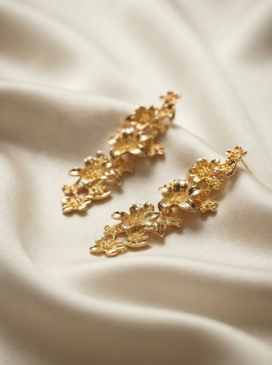 Eden | Floral Drop Earrings