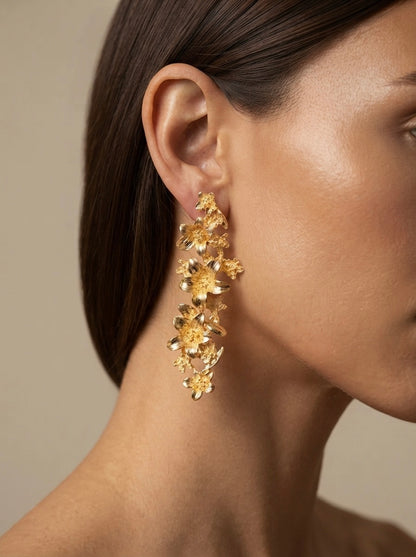 Eden | Floral Drop Earrings