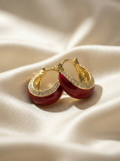 Lustre | Pearl Accent Hoops