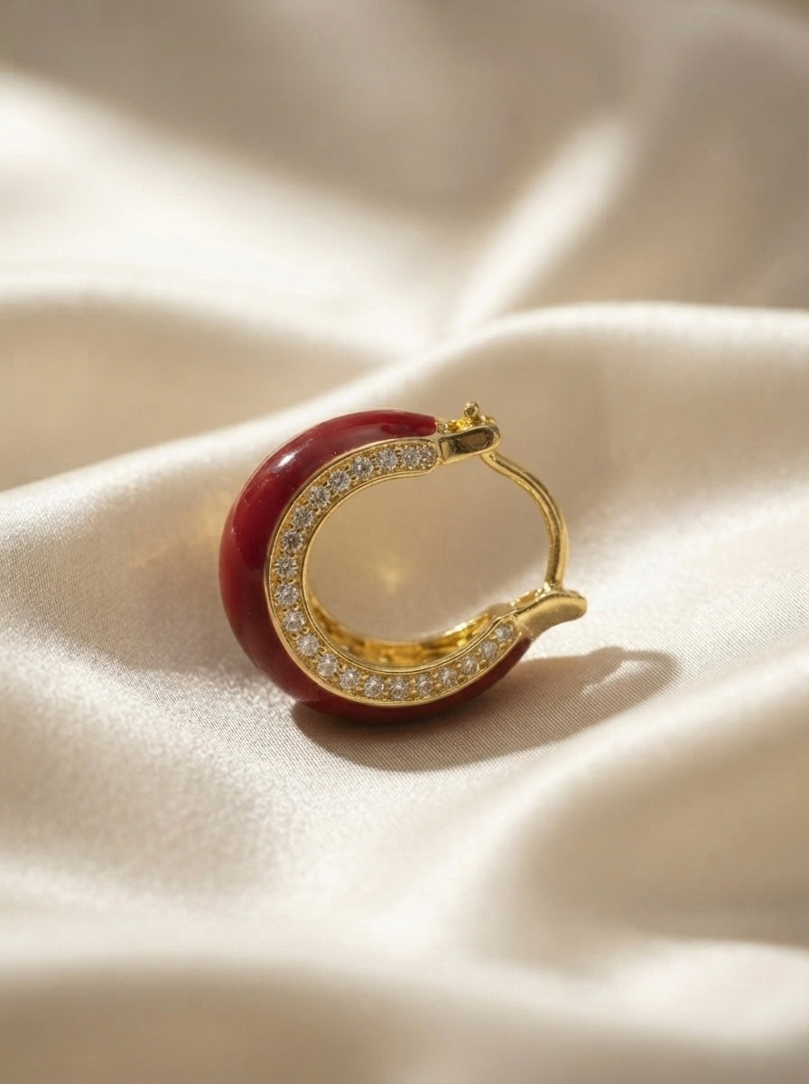 Lustre | Pearl Accent Hoops