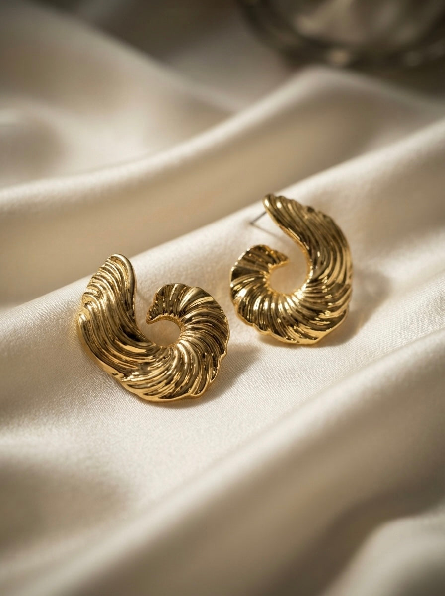 Dune | Sculpted Hoop Earrings