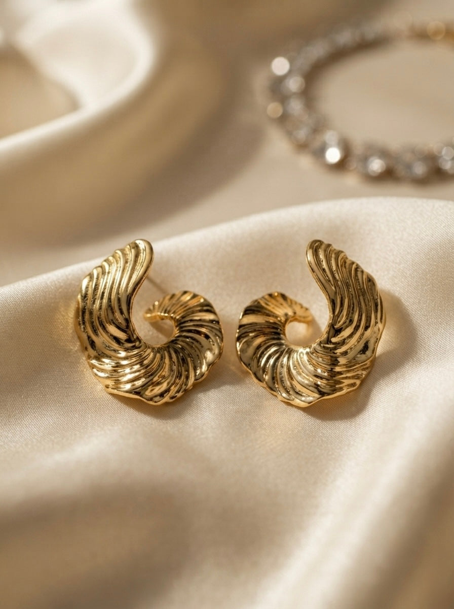 Dune | Sculpted Hoop Earrings