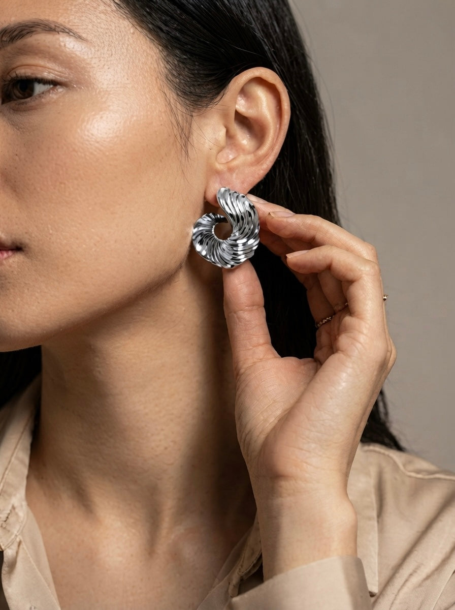 Dune | Sculpted Hoop Earrings