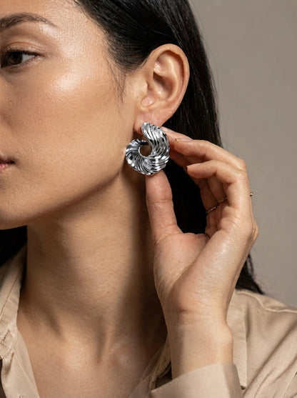 Dune | Sculpted Hoop Earrings
