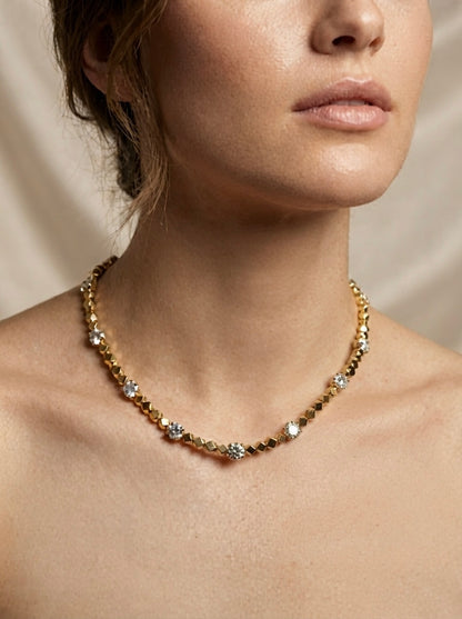 Aurelia | Crystal Link Necklace